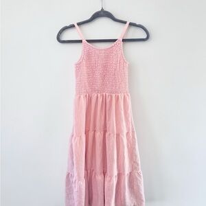 Speechless Light Pink Smocked Tiered Sundress for Girls